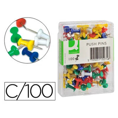 Q-CONNECT Señalizador de Planos Q-Connect Caja de 100 Unidades Colores Surtidos