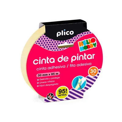 PLICO Cinta Adhesiva Plico para Pintor 95 M X 30 MM