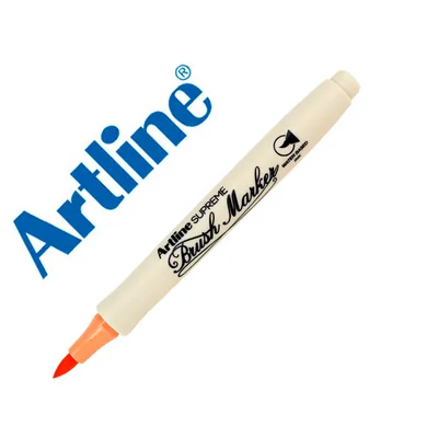 ARTLINE Rotulador Artline Supreme Brush Epfs Pintura Base de Agua Punta Tipo Pincel Trazo Fino Ocre