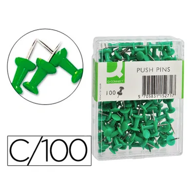 Q-CONNECT Señalizador de Planos Q-Connect Verde Caja de 100 Unidades
