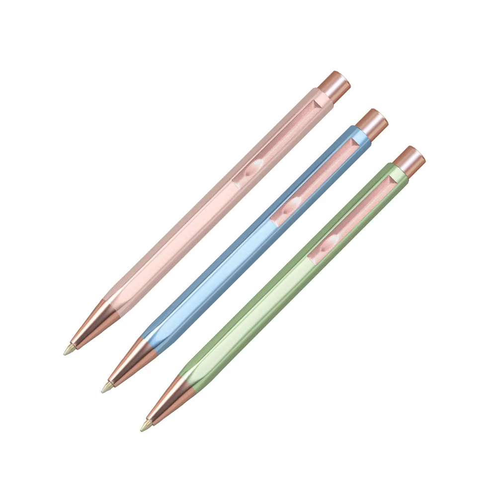 Boligrafo Belius Brela Cuerpo Hexagonal con Clip Colores Pasteles Caja de Regalo con 3 Boligrafos