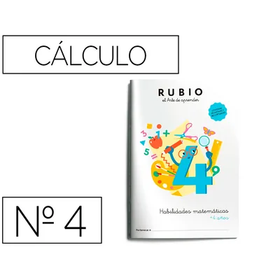 RUBIO Cuaderno Rubio Habilidades Matematicas + 4 Años