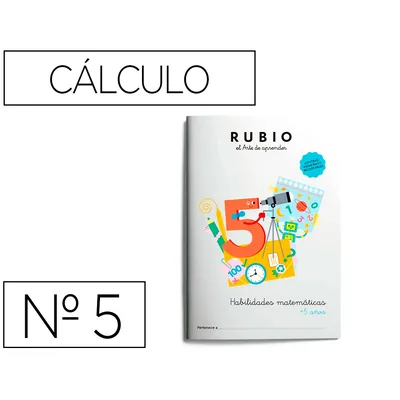 RUBIO Cuaderno Rubio Habilidades Matematicas + 5 Años