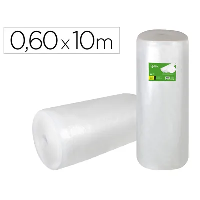 PLA Plastico Burbuja Liderpapel Ecouse 0.60X10M 30% de Plastico Reciclado