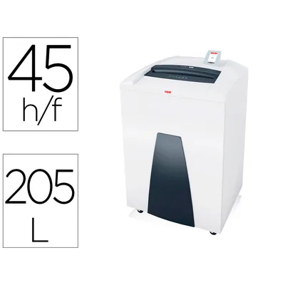 HSM Destructora de Documentos Hsm Securio P44I Capacidad Corte 45 Hojas en Particulas Destruye Grapas Clips CD y