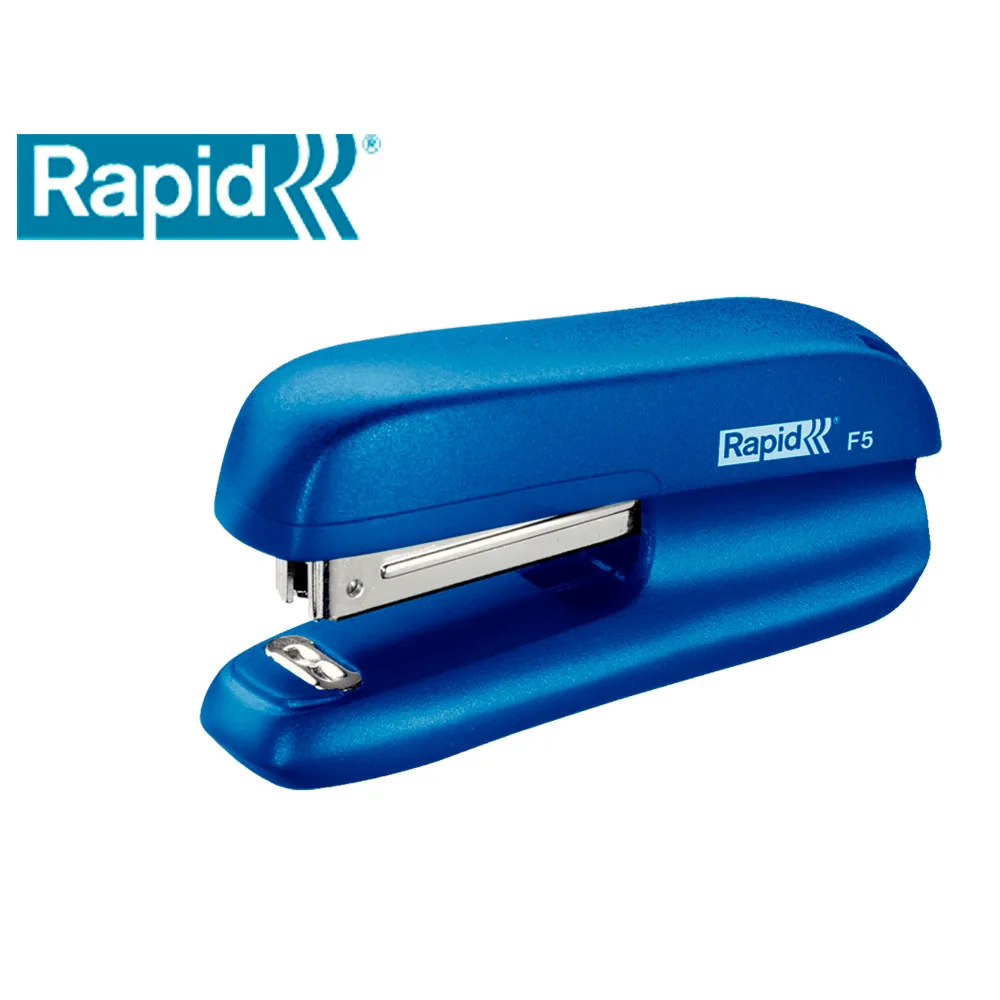 Grapadora Rapid F5 Mini Plastico Capacidad de Grapado 10 Hojas Usa Grapas Nº 10 Color Azul