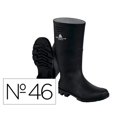 DELTAPLUS Botas Deltaplus de Seguridad Stone Pvc Negro Suela de Tacos Talla 46