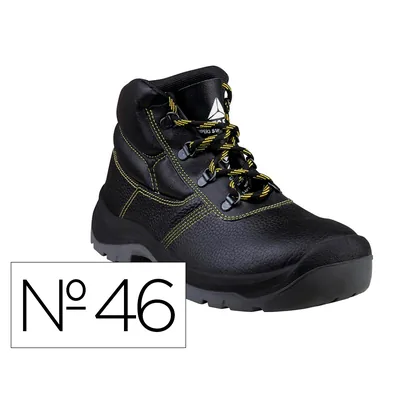 DELTAPLUS Botas Deltaplus de Seguridad Piel Crupon Pigmentada Suela Pu Bi-densidad Color Negro Talla 46