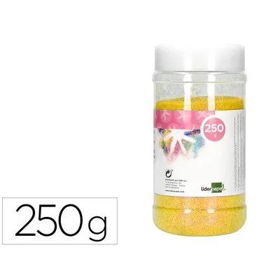 FANTA Purpurina Liderpapel Fantasia Color Metalico Amarillo Pastel Bote de 250 GR