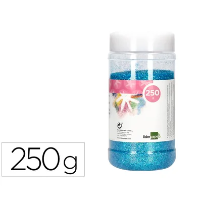 FANTA Purpurina Liderpapel Fantasia Color Metalico Azul Pastel Bote de 250 GR
