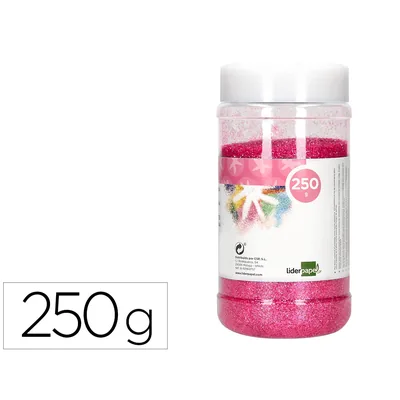 FANTA Purpurina Liderpapel Fantasia Color Metalico Rosa Pastel Bote de 250 GR