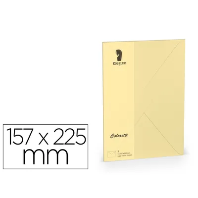 ROSSLER COLORETTI Sobre Rossler Coloretti C5 Color Marron Arena 157X225 MM Pack de 5 Unidades
