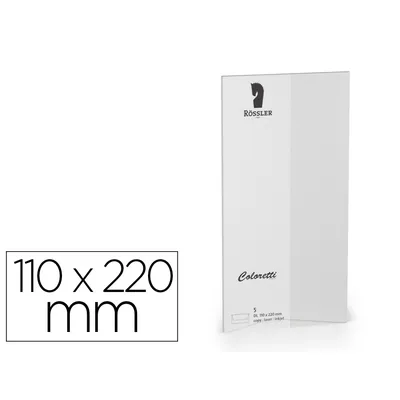 ROSSLER COLORETTI Sobre Rossler Coloretti Dl Americano Color Gris Claro 110X220 MM Pack de 5 Unidades