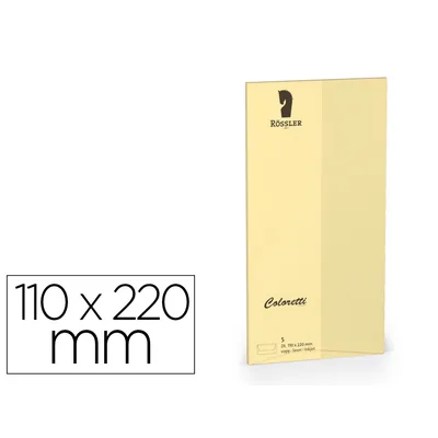 ROSSLER COLORETTI Sobre Rossler Coloretti Dl Americano Color Marron Arena 110X220 MM Pack de 5 Unidades