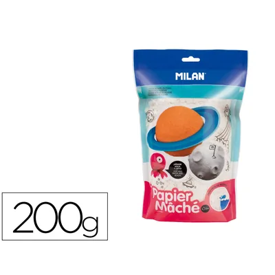 MILAN Papel Mache Milan Blanco en Polvo Bolsa de 200 G