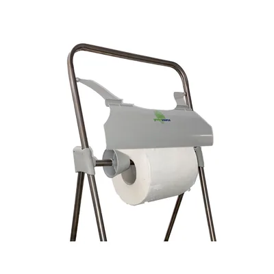 BUNZL Portabobina Buznl Greensource Tripode Suelo Abs Reciclado con Sierra de Corte para Bobinas Papel Celulosa