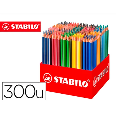 STABILO Lapices de Colores Stabilo Trio Az School Pack de 300 Unidades Surtidas 20 Colores