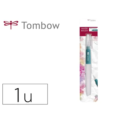 TOMBOW Pincel Tombow Water Brush con Deposito Rellenable Punta Media Blister de 1 Unidad