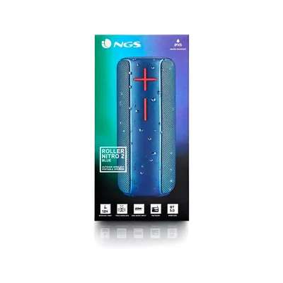 NGS Altavoz Ngs Water Portatil Bluetooth Radio Fm Impermeabilidad IPX5 Color Azul