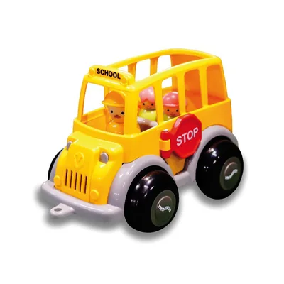 ANDREUTOYS Juego Andreu Toys Ecoline Midi Bus Escolar + 1 Conductor + 2 Figuras