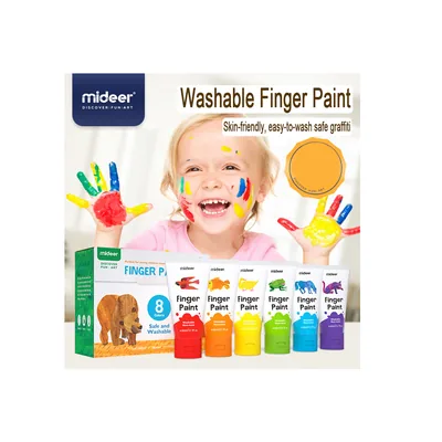 MIDEER Juego Mideer Pinturas para Dedos 6 Colores