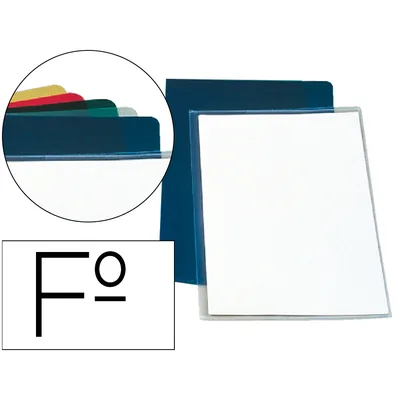 ESSELTE Carpeta Dossier Uñero Plastico Esselte Folio Pvc Transparente 180 Mc Caja de 100 Unidades