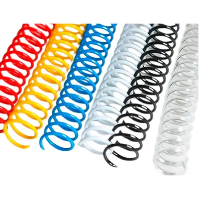 YOSAN Espiral Plastico Yosan Paso 64 Nº18 Colores Surtidos Caja de 50 Unidades