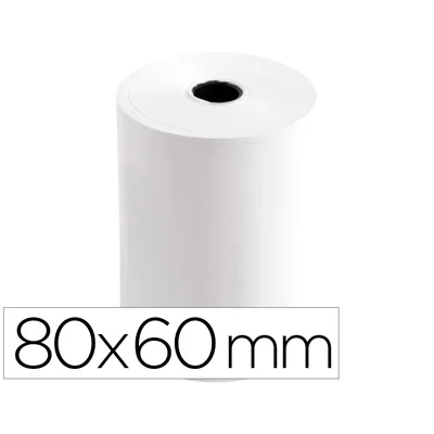 GREENING Rollo Sumadora Termico Greening 80 MM Ancho X 60 MM Diametro Sin Bisfenol a Papel de 70 G/M2
