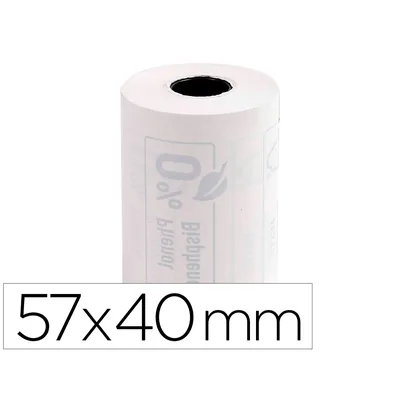 EXACOMPTA Rollo Sumadora Exacompta Termico para Tpv 57 MM X 40 MM 55 G/M2 Fsc Sin Bisfenol a Ni Plastico