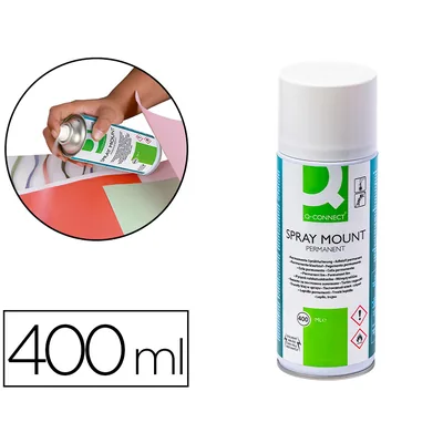 Q-CONNECT Pegamento Q-Connect Spray Mount Adhesivo Permanente Bote de 400 ML