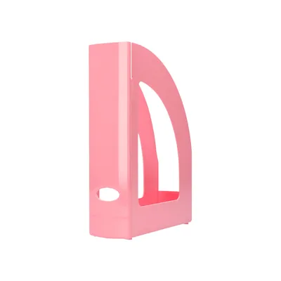Q-CONNECT Revistero Plastico Q-Connect Color Rosa Pastel 320X250X80 MM