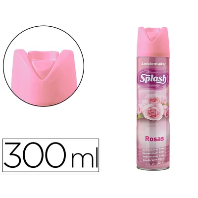 SPLASH Ambientador Spray Splash Aroma Rosas Bote de 300 ML