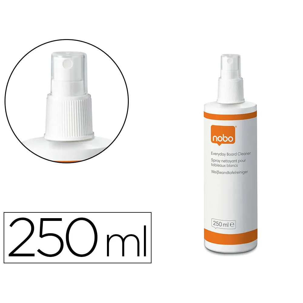 Limpiador de Pizarra Blanca Nobo Bote Pulverizador de 250 ML