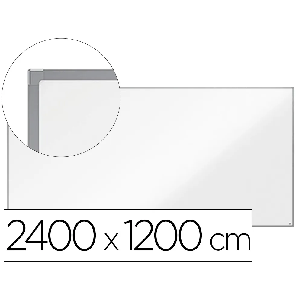 Pizarra Blanca Nobo Essence Acero Vitrificado Magnetica 2400X1200 MM