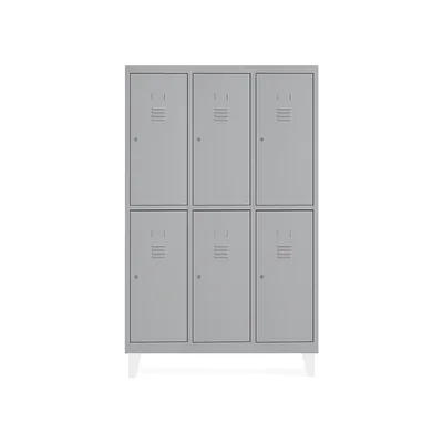 ROCADA Taquilla Metalica Rocada 300 3 Modulos X 2 Puertas Gris 910X500X1800 MM