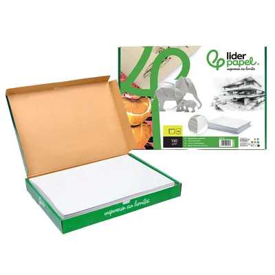 LIDERPAPEL Papel Dibujo Liderpapel 210X297 MM 130 GR Sin Recuadro DIN A4 Hoja