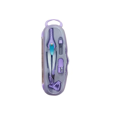 LIDERPAPEL Compas Liderpapel Lock Device con Adaptador Universal y Tubo de Minas Color Violeta