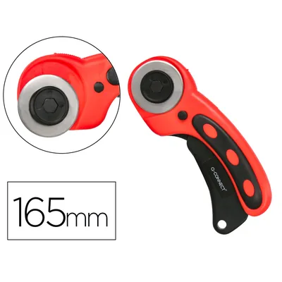 Q-CONNECT Cuter Q-Connect Rotatorio Medidas 22X56X165 MM Cuchilla Circular 45 MM XD-38 Blister 1 Unidad