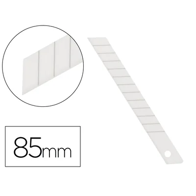 Q-CONNECT Repuesto Cuter Q-Connect Metalico Estrecho para Modelo KF14388 Cuchilla Ceramica 9 MM Blister 6 Unidades