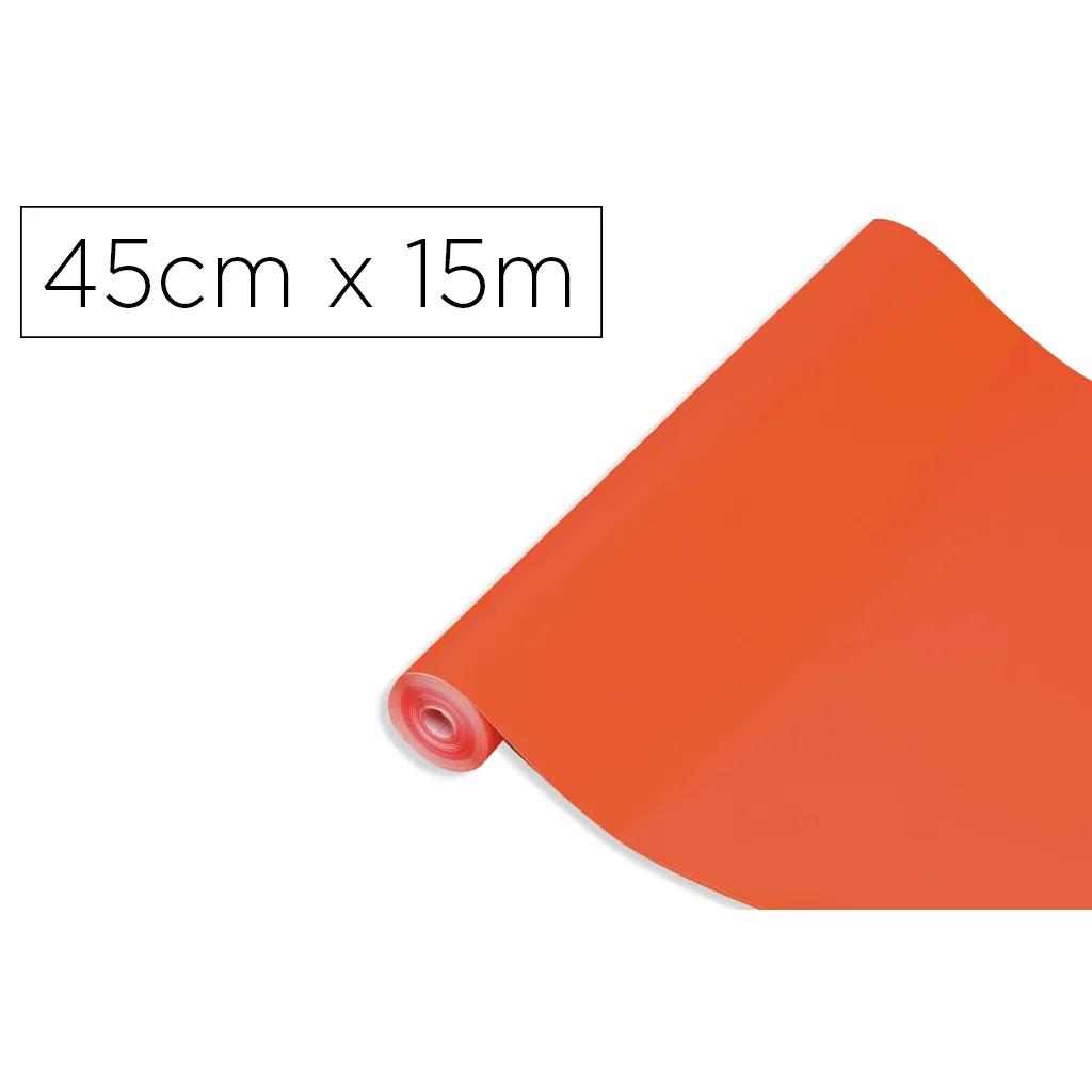 Rollo Adhesivo D-C-Fix Naranja Ancho 45 CM Largo 15 M