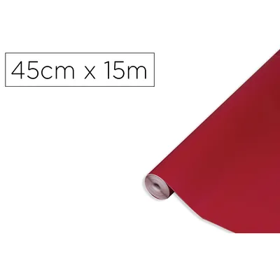 D-C-FIX Rollo Adhesivo D-C-Fix Burdeos Mate Ancho 45 CM Largo 15 M
