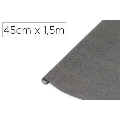 D-C-FIX Rollo Adhesivo D-C-Fix Antracita Metal Brillo Ancho 45 CM Largo 1,5 M