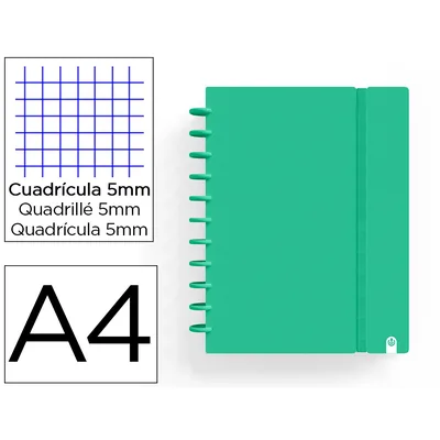 CARCHIVO Cuaderno Carchivo Ingeniox Foam A4 80H Cuadricula Verde