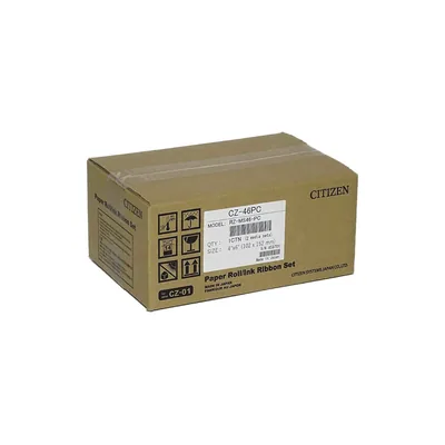 CITIZEN Papel Sublimacion Citizen 10X15 CM 300 Impresiones por Rollo para Impresora CZ-01