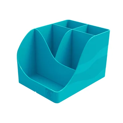 CLAIREFONTAINE Cubilete Portalapices Exacompta Skandi Plastico Reciclado Color Azul Pacifico 155X119X109 MM