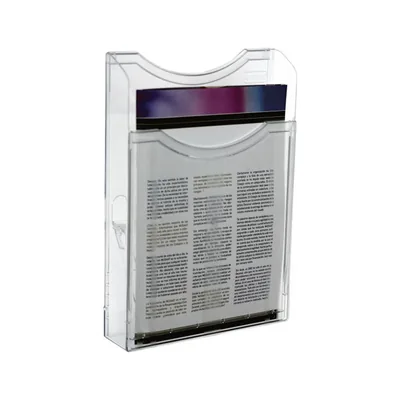 ARCHIVO 2000 Expositor Mural Archivo 2000 DIN A4 Vertical 1 Compartimento Cristal Transparente 300X235X35 MM