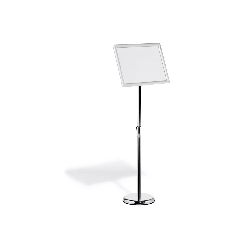 Atril de Suelo Durable Marco Aluminio DIN A3 Vertical / Horizontal Altura Ajustable 86 a 129 CM