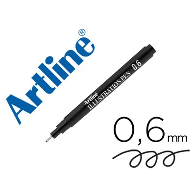 ARTLINE Rotulador Artline Calibrado Micrometrico Negro Illustration Pen EK-286ILN Punta Poliacetal 0,6MM