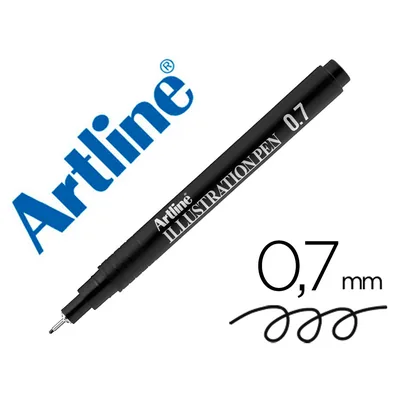 ARTLINE Rotulador Artline Calibrado Micrometrico Negro Illustration Pen EK-287ILN Punta Poliacetal 0,7MM