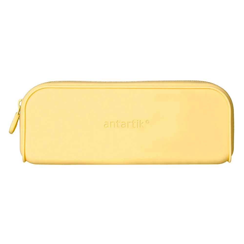 Estuche Portatodo Antartik Prisma Silicona Soft Rectangular 185X50X75 MM Color Amarillo